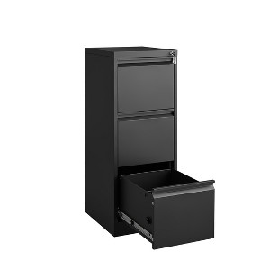 NicBex 3 Drawer File Cabinet with Lock,Office Cabinet with Handle Free Design,Modern Vertical Storage Cabinet,Filing Cabinets for Home Office - 1 of 4
