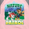 Girls' - Paw Patrol - Nature Patrol Shirt Tail Raglan Graphic T-shirt - 2 of 4
