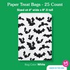 Big Dot of Happiness Black Bats White Paper Treat Bags, Halloween Party Individual Candy Snack Favors, Greaseproof Sandwich Cookie Bags - 25 Count - 4 of 4