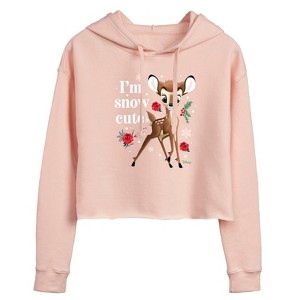 Women's - Disney - Christmas - I'm Snow Cute Cropped Graphic Hoodie - 1 of 3