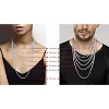 "Solid 925 Sterling Silver Italian 5mm Diamond-Cut Cuban Link Chain Necklace, Unisex, Made In Italy" - 2 of 4
