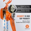 VEVOR Manual Lever Chain Hoist, 1-1/2 Ton 3300 lbs Capacity 10 FT Come Along, G80 Galvanized Carbon Steel with Weston Double-Pawl Brake - 4 of 4