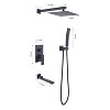 ALEXOUN  10 Inch Round Rain Shower System Wall Mounted Bathroom Mixer Combo Set High Pressure Shower Head - 2 of 4