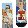 King Of The Hill Socks Men's Hank Dale Jeff Character Design Sublimated Mid Calf Crew Socks 1 Pair Fits Shoe Size 8-12 Multicolored - 3 of 4