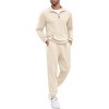 COOFANDY Men's Tracksuit 2 Piece Quarter Zip Sweatsuit Sets Casual Athletic Running Jogging Suits - 4 of 4