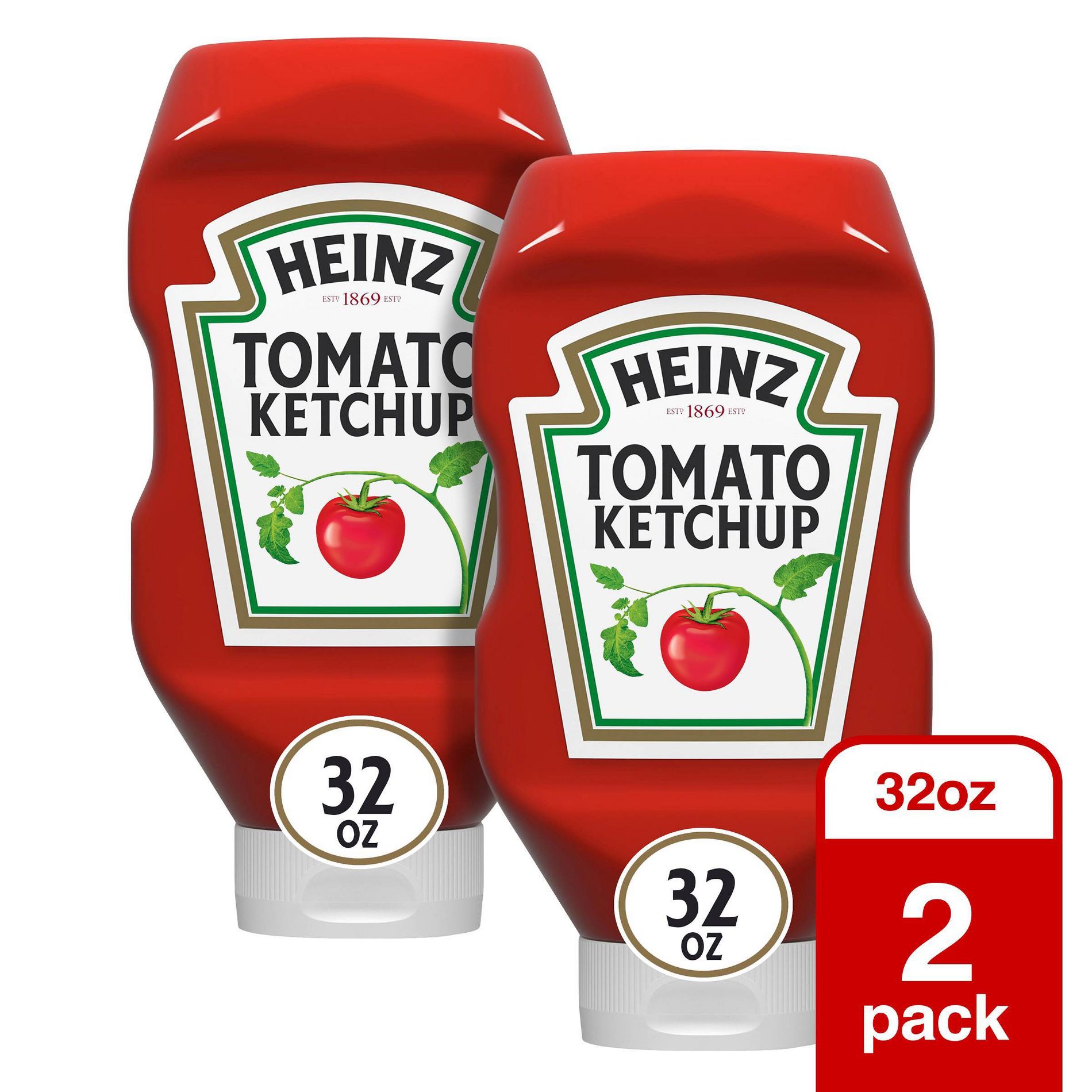 Heinz 2 Pack/32oz Each Tomato Ketchup