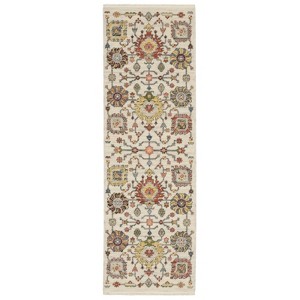 Oriental Weavers Lucca 8111W Ivory/ Multi Indoor Area Rug - 2' x 6' - 1 of 4