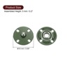 Unique Bargains Alloy Invisible Durable High Hardness Buckle Fasteners Press Studs Buttons 5 Pcs - 2 of 4