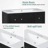 Mshliw 36" Bathroom Vanity with Resin Sink, 4 Drawers & 1 Cabinet Door, Adjustable Shelves, Modern Design(Black) - 4 of 4