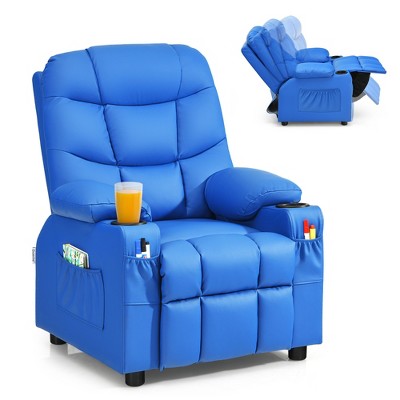 Kids Recliner Chair Ages 1-3 Kids Recliner Chair PU Leather Push
