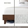 Collection Multi - Ruffle Bed Skirt, 1500 Thread Count, 15 Drop, Snowy White 54” X 75” - 3 of 4