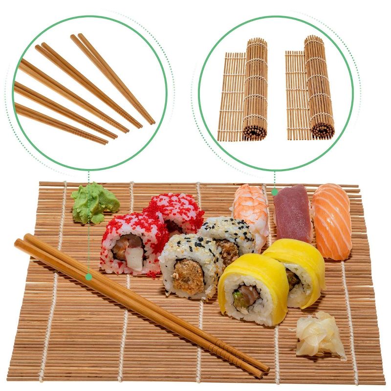 BlauKe 9-Piece Bamboo Sushi Making Kit, 3 of 9