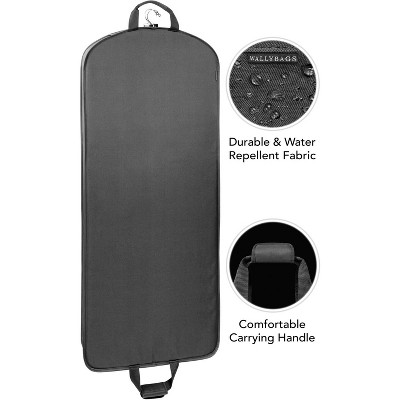 Graphite 60-Inch Water Repellent Polyester Carry-On Garment Bag