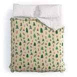 Queen Tiny Pine Trees Comforter Set
