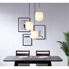 Elegant Lighting Collier 3 light Chrome and Frosted white glass pendant - 2 of 4