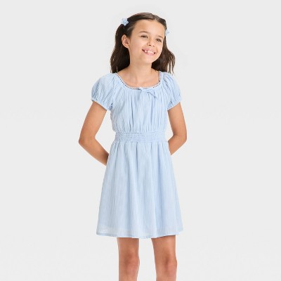 Girls' Short Sleeve Smocked Dress - Cat & Jack™