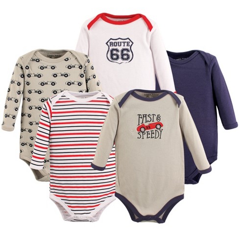 3PC Baby Boy Kids Toddler Long Sleeve Bodysuit Cotton Clothes 3-6-9-12-18M 