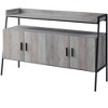 NicBex Industrial Style TV Stand with Metal Frame and Cabinets Entertainment Center with Storage for Living Room, Bedroom - 2 of 4