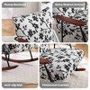 CAVINAS Linen Glider Rocking Chair with Mid-Height Backrest,Upholstered Rocking Chair,Nursery Accent Chair for Bedroom - 4 of 4
