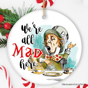 The Mad Hatter Tea Party Ornament, Vintage 1860s Christmas Decor| OrnamentallyYou - 1 of 4