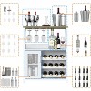 TackView Coffee Wine Bar Cabinet with Storage and Detachable Rack,Farmhouse Sideboard and Buffet Cabinet for Home Office - 4 of 4