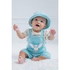 Harry Potter Hermione Hedwig Owl Ron Weasley Baby French Terry Short Overalls T-Shirt and Hat 3 Piece Outfit Set Newborn to Infant - 4 of 4
