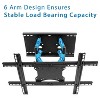Mount-It! Full Motion Large TV Wall Mount w/ Extension Fits 37" - 80" Flat or Curved Large Screen TVs, Heavy-duty Mount Supports Up to 132 Lbs. - 4 of 4