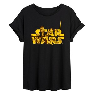 Women's - Star Wars - Logo Rebels Oversized Graphic T-Shirt - 1 of 4