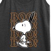 Women's - Peanuts - Boo Snoopy Scared Graphic Racerback Tank - 2 of 4