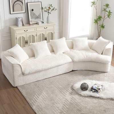 MOONMISS Boucle Sofa 3 Seater for Living Room Oversized  for Apartment, Office Right Hand Facing