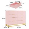 Dresser for Bedroom with 8 Drawer, TV Stand Dressers Chest of Drawers for Living Room Hallway Entryway - 3 of 4
