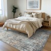 ABYNOW 8x10 Machine Washable Area Rug – Modern Abstract Soft Low-Pile Carpet with Non-Slip Backing for Living Room & Bedroom - 4 of 4
