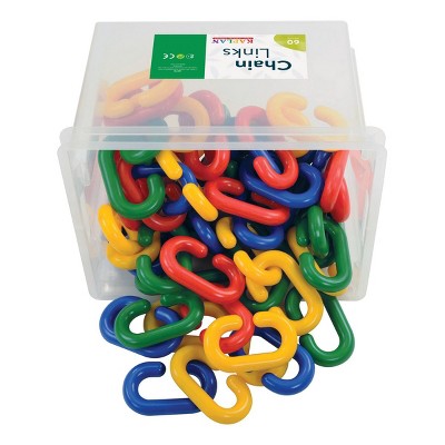 Kaplan Early Learning Chain Links Jumbo Manipulative - 60 Pieces