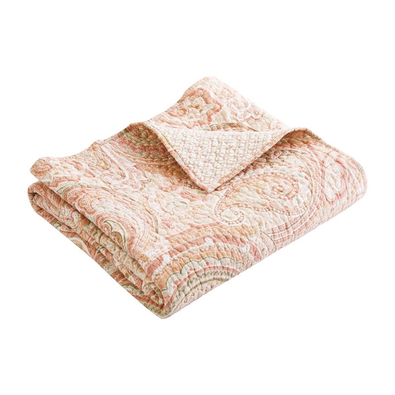 Spruce Blush Quilted Throw - Levtex Home, 4 of 5