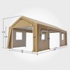 Carport, Outdoor Heavy Duty Portable Assembly Carport, for Car Truck Boat, Windproof Waterproof UV Proof - 2 of 4