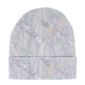 David & Young Women's Winter Woods Print Cuff Beanie Hat - 1 of 2
