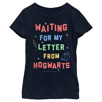 Boy's Harry Potter Waiting For My Letter From Hogwarts T-shirt - Navy ...