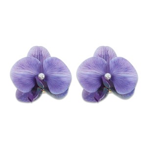 Unique Bargains Women's Phalaenopsis Faux Pearl Duckbill Clip 2 Pcs - 1 of 4