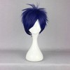 Unique Bargains Women's Halloween Wigs 12" Deep Blue with Wig Cap - image 2 of 4