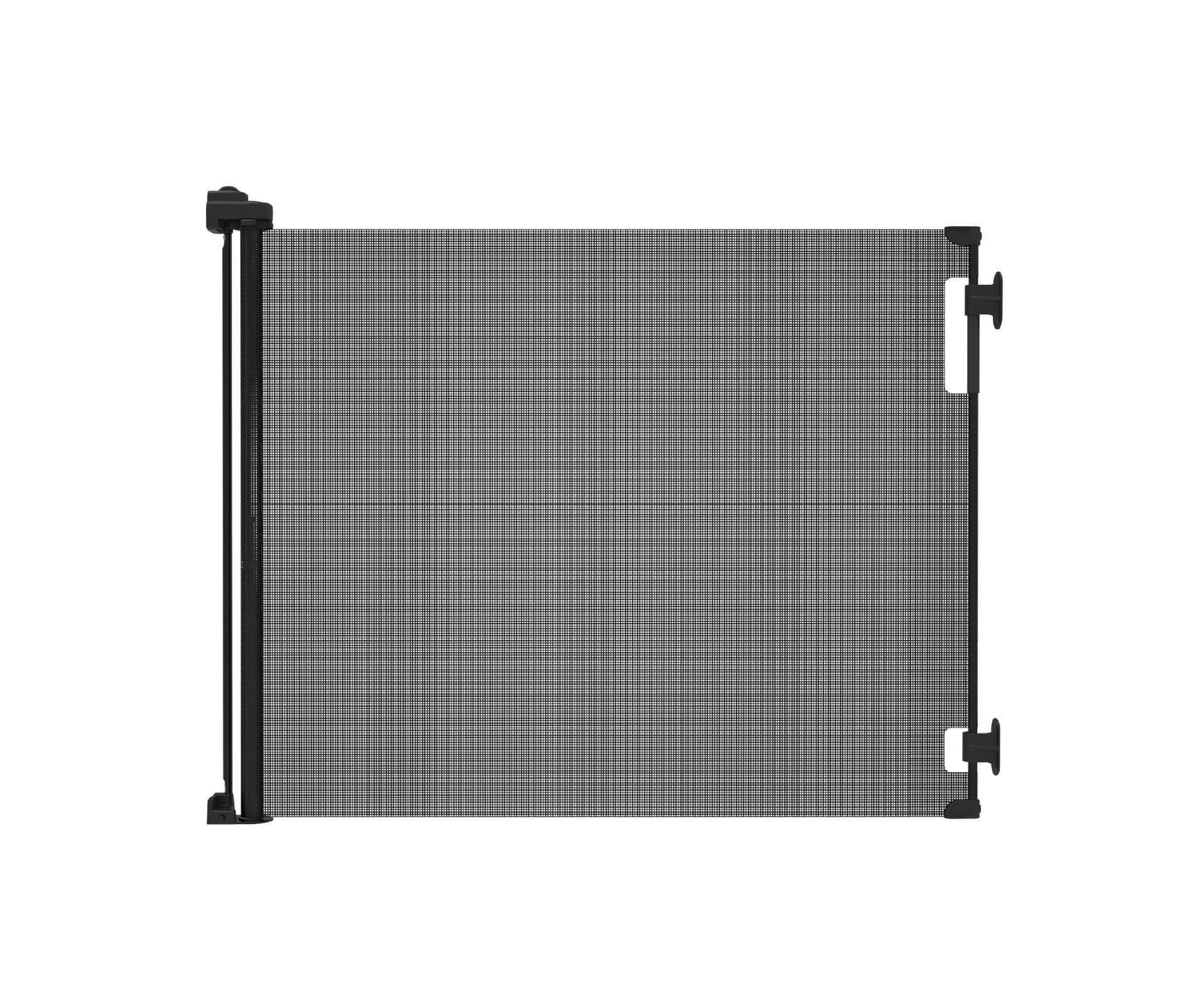 Perma Child Safety Outdoor Retractable Baby Gate 33" Tall, Extends to 71" Wide, Black