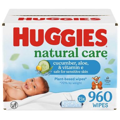 Huggies - Natural Baby Wipes, Aloe Vera Wipes