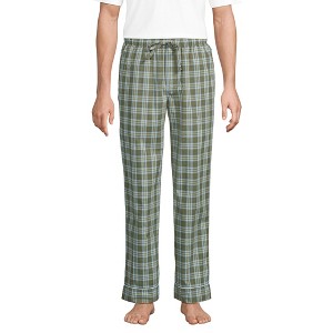 Lands' End Men's Poplin Pajama Pants - 1 of 3