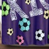72"x72" Girls Soccer Kick Single Shower Curtain - Lush Décor - 4 of 4