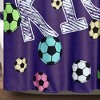 72"x72" Girls Soccer Kick Single Shower Curtain - Lush Décor - image 4 of 4