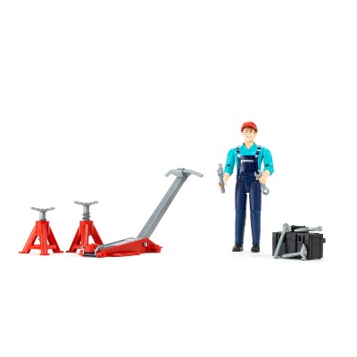 Bruder bworld Man with Repair Shop Accessories