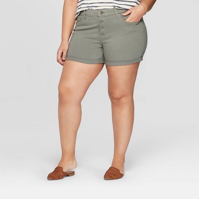 target plus size jean shorts