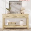 Entryway Table, Console Table with 3 Storage Drawers, 3 Tier Farmhouse Wooden Sofa Table, Hallway Tables - 3 of 4
