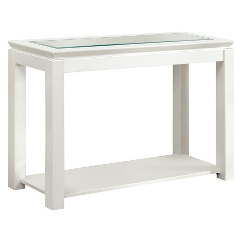 Tellma High Gloss Glass Top Sofa Table, Target Furniture Sofa Tables