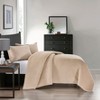 Pointehaven Heavy Weight Oversized Channel Design Velvet Quilt Set - 3 of 4