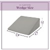 Circles Home Wedge Pillow Cover 100% Cotton, Zippered Wedge Pillow Case Protector 1 Piece - 2 of 4